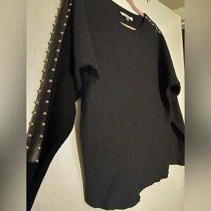 Black Sweater with metal Accents